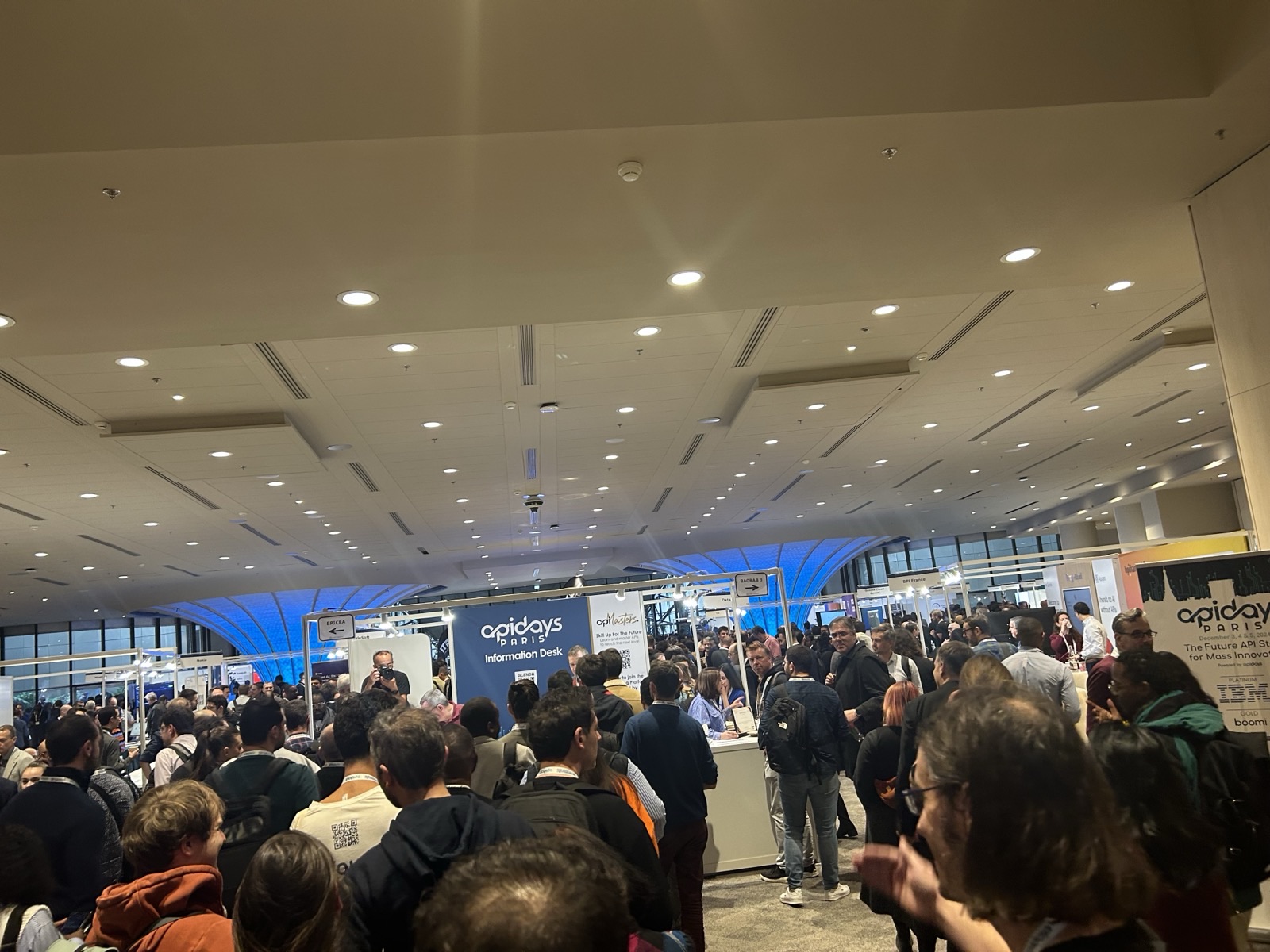 apidays Paris exhibit hall — API and systems integration talks